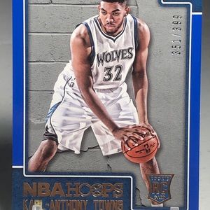 Karl Anthony towns nba hoops rookie card /399